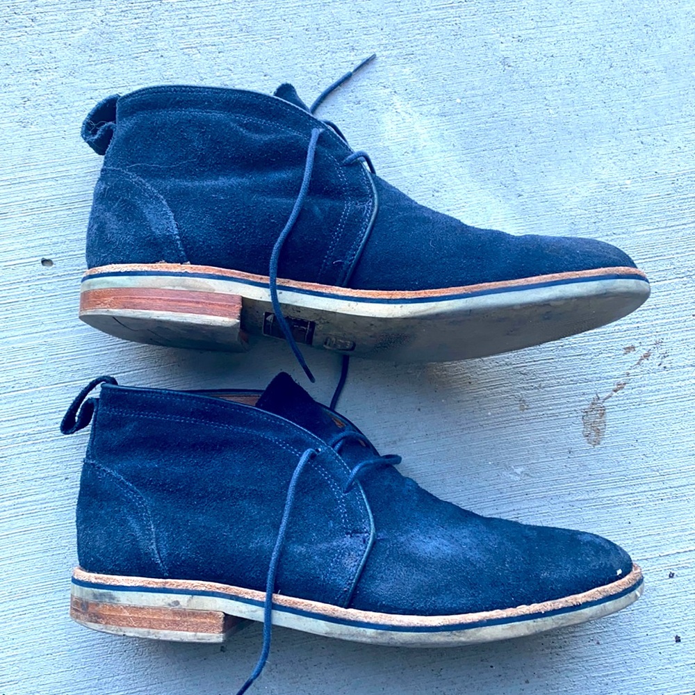 Allen Edmonds Blue Suede shoes